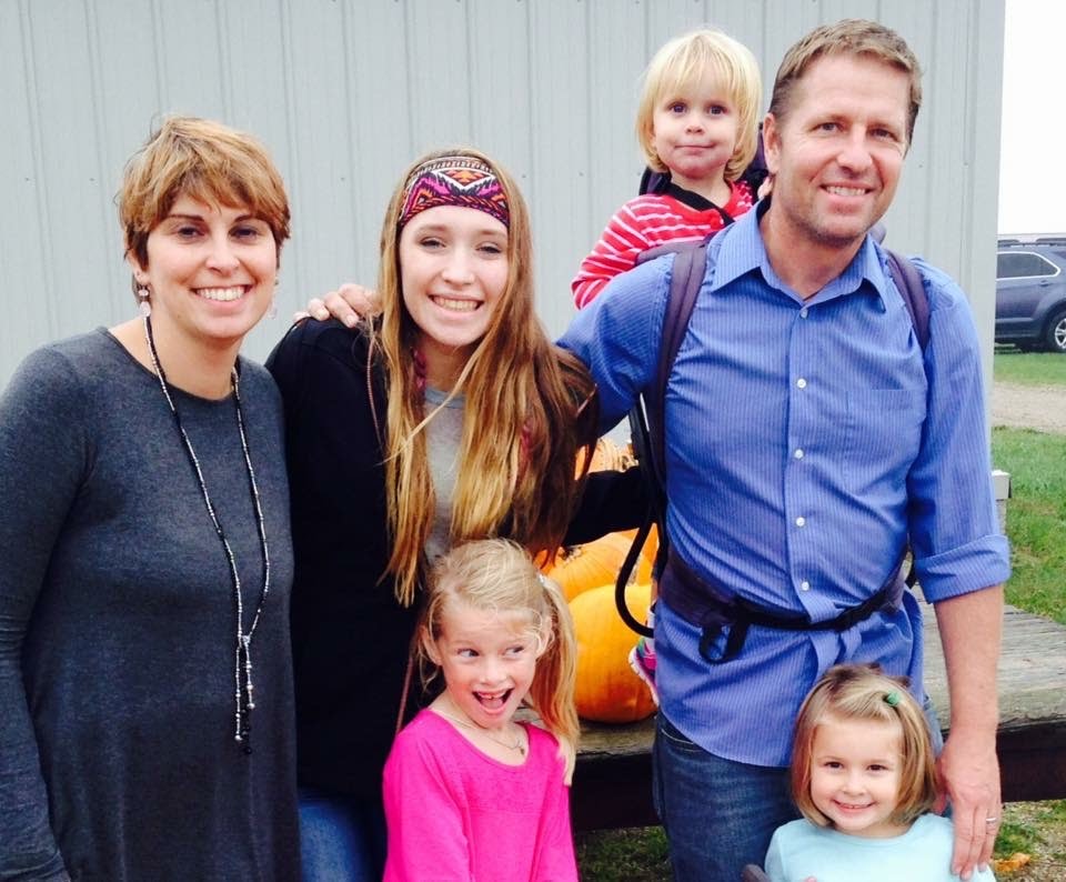 Stephen Craig and his daughters